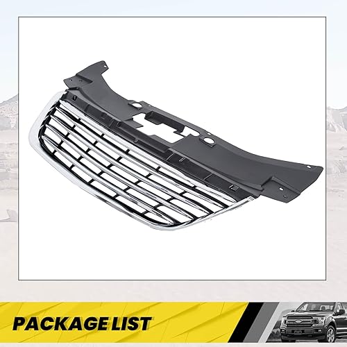 Miniatura 6 de KUAFU Rejilla de parachoques para radiador delantero compatible con Chrysler 200 2011-2014 de repuesto para 68082050AE, CH1200353, 13999AOE Grill