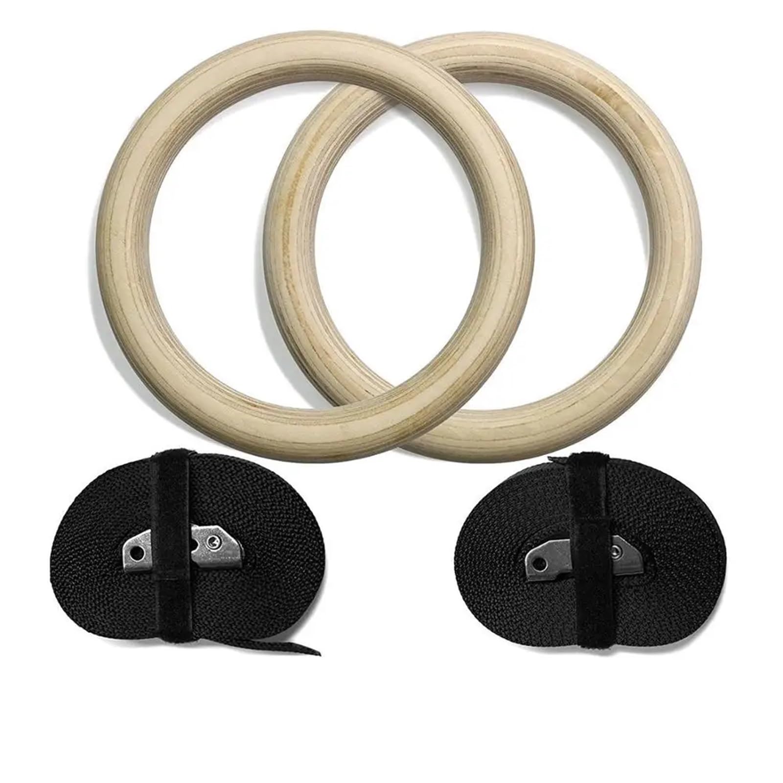 Anelli da Ginnastica 1 Paio di Anelli da Ginnastica in Legno 28 mm for Esercizi Fitness, Palestra, trazioni, Muscle up