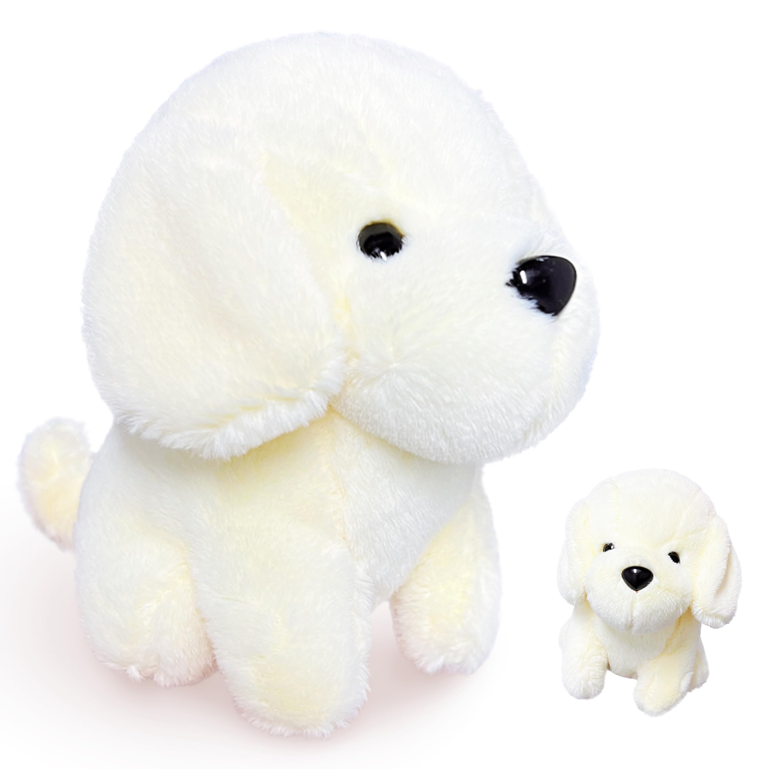 Amazon.com: White Puppy Stuffed Animals for Kids and Adults, Mini