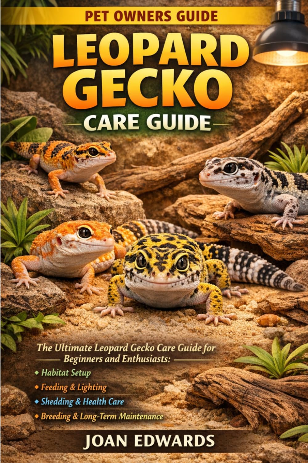 LEOPARD GECKO CARE GUIDE: The Ultimate Leopard Gecko Care Guide for Beginners and Enthusiasts: Habitat Setup, Feeding, Lighting, Shedding, Health Care, Breeding, and Long-Term Maintenance.