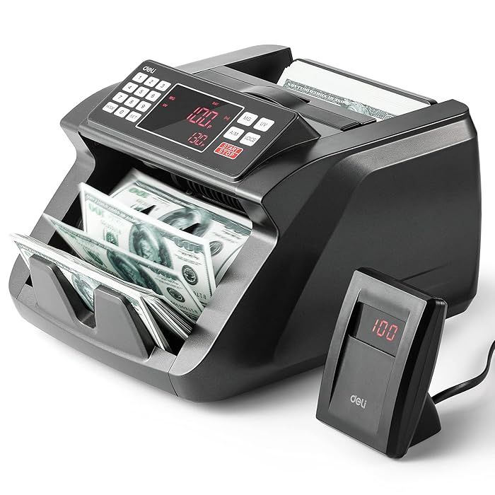 Buy Deli Money Counter Machine, Bill Counter with UV/MG/IR Counterfeit
