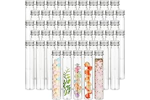 Versatile 50-Pack Plastic Candy Cane Tubes
