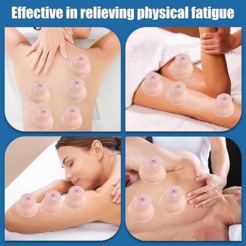 Miniatura 4 de Juegos de terapia de ventosas de silicona, 12 piezas, ventosas al vacío profesional para masaje miofascial, dolor en las articulaciones,