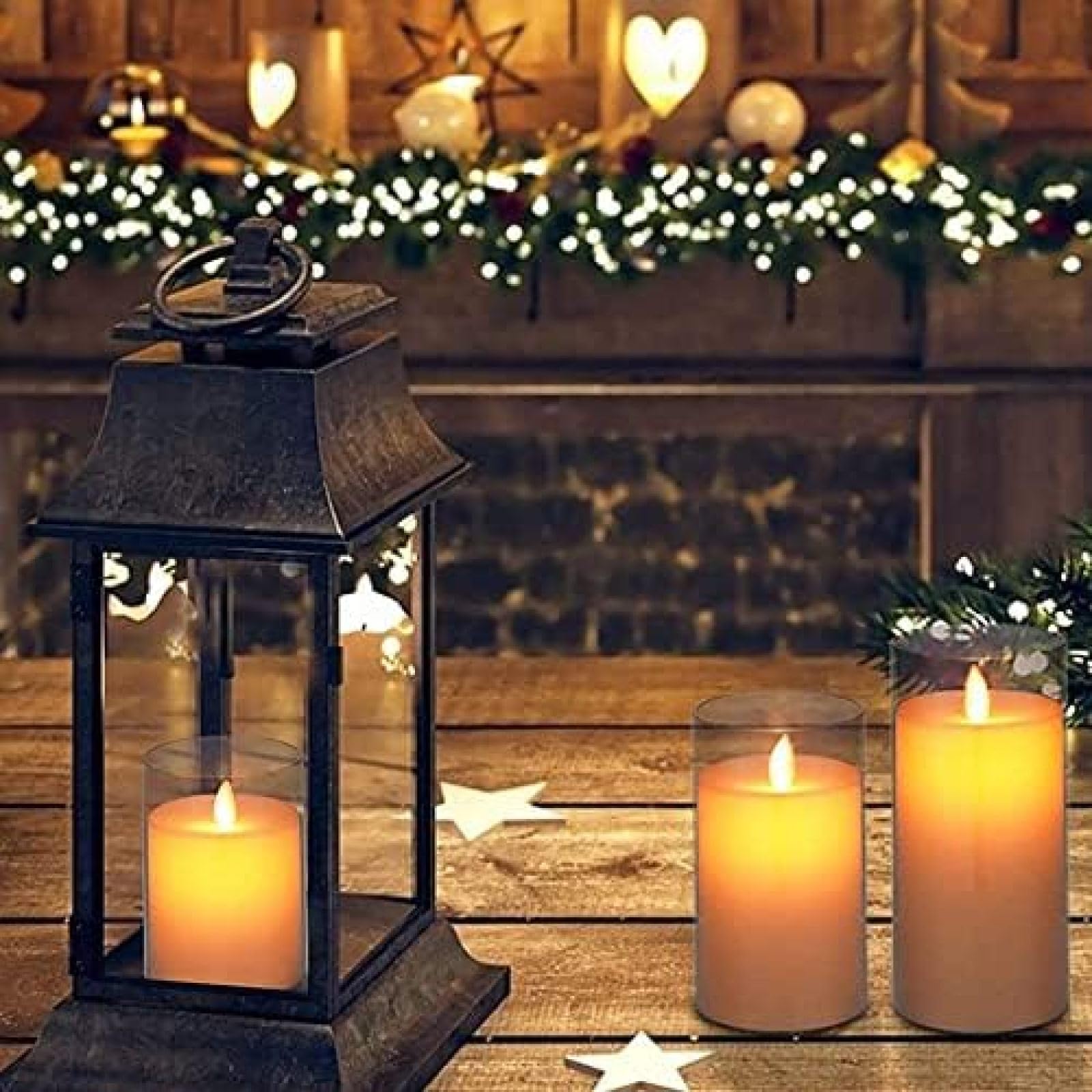 Szklane Świece LED Z Pilotem I Timerem, Świeczki LED Tea Light Na Świąteczne Przyjęcie Weselne, Opakowanie 3 Szt.,Szary,Pleasant63