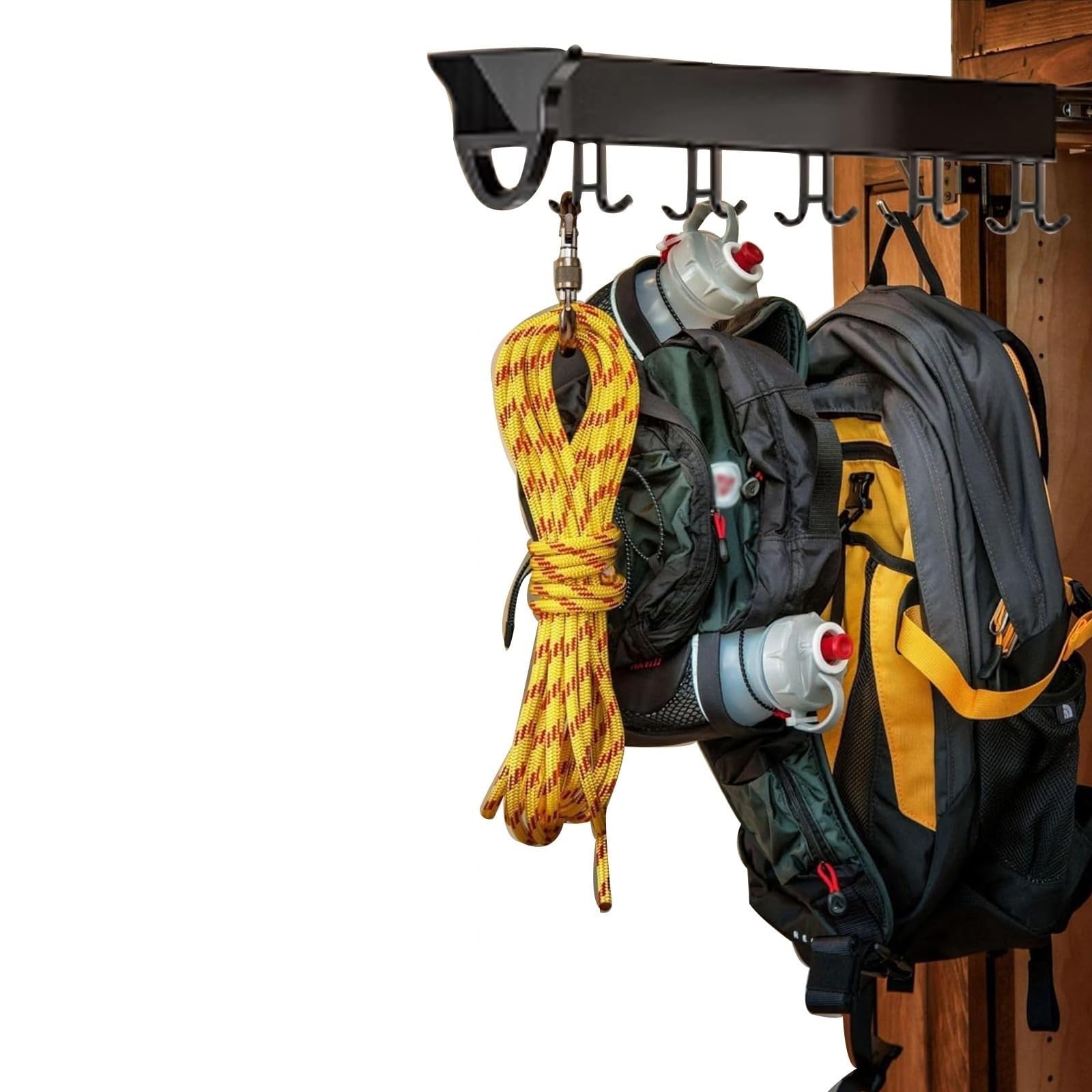 Closet Pull Out Storage Organizer, Pull Out Mop And Broom Holder, Laundry Room Organization And Storage, Garage Organization Hooks, Garden Tool Organizer For Home Kitchen Garden(46cm/18.11inch)