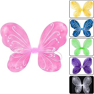 Butterfly Fairy Wings for Girls Dress Up Fairy Wings Birthday Party Favors Costume Angel Toddler Fairy Wings for Kid