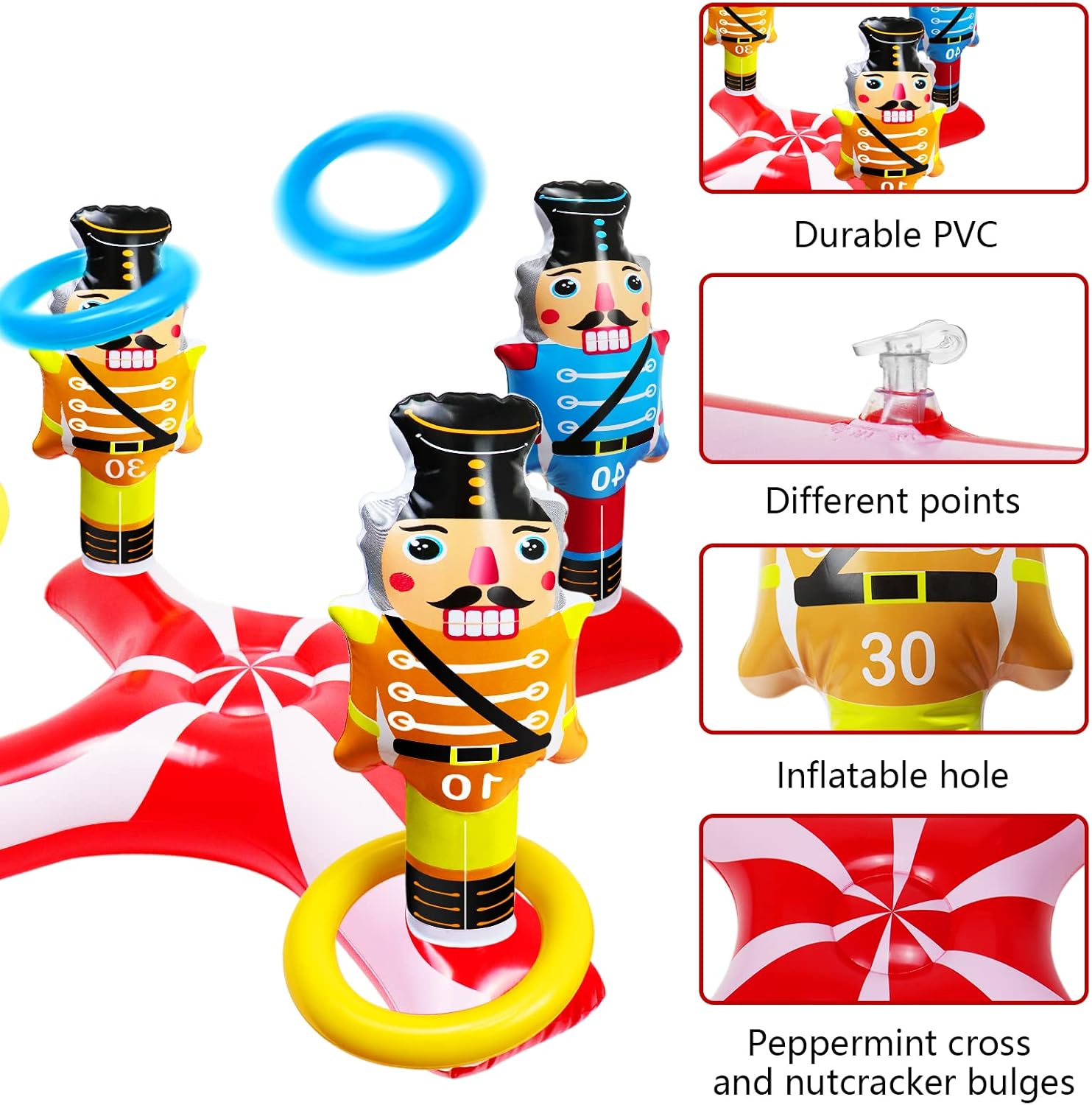 Buy Christmas Nutcrackers Ring Toss, Inflatable Nutcrackers Ring Toss
