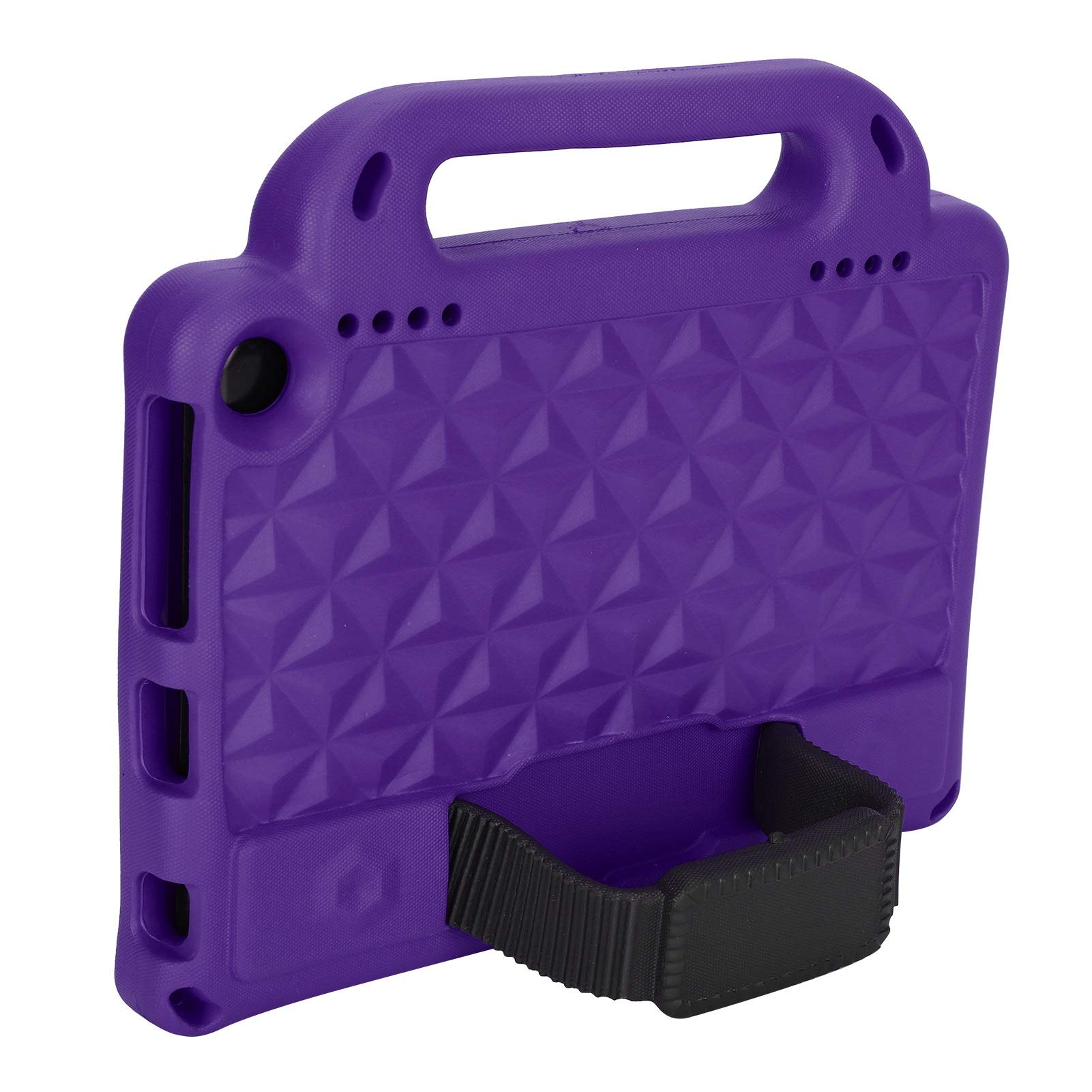 Tablet-Schutzhülle mit Griff und Halterung für HD 8 & 8 Plus 2020, Schutzhülle aus EVA-Schaum, ungiftig, für Kinder (PURPLE)
