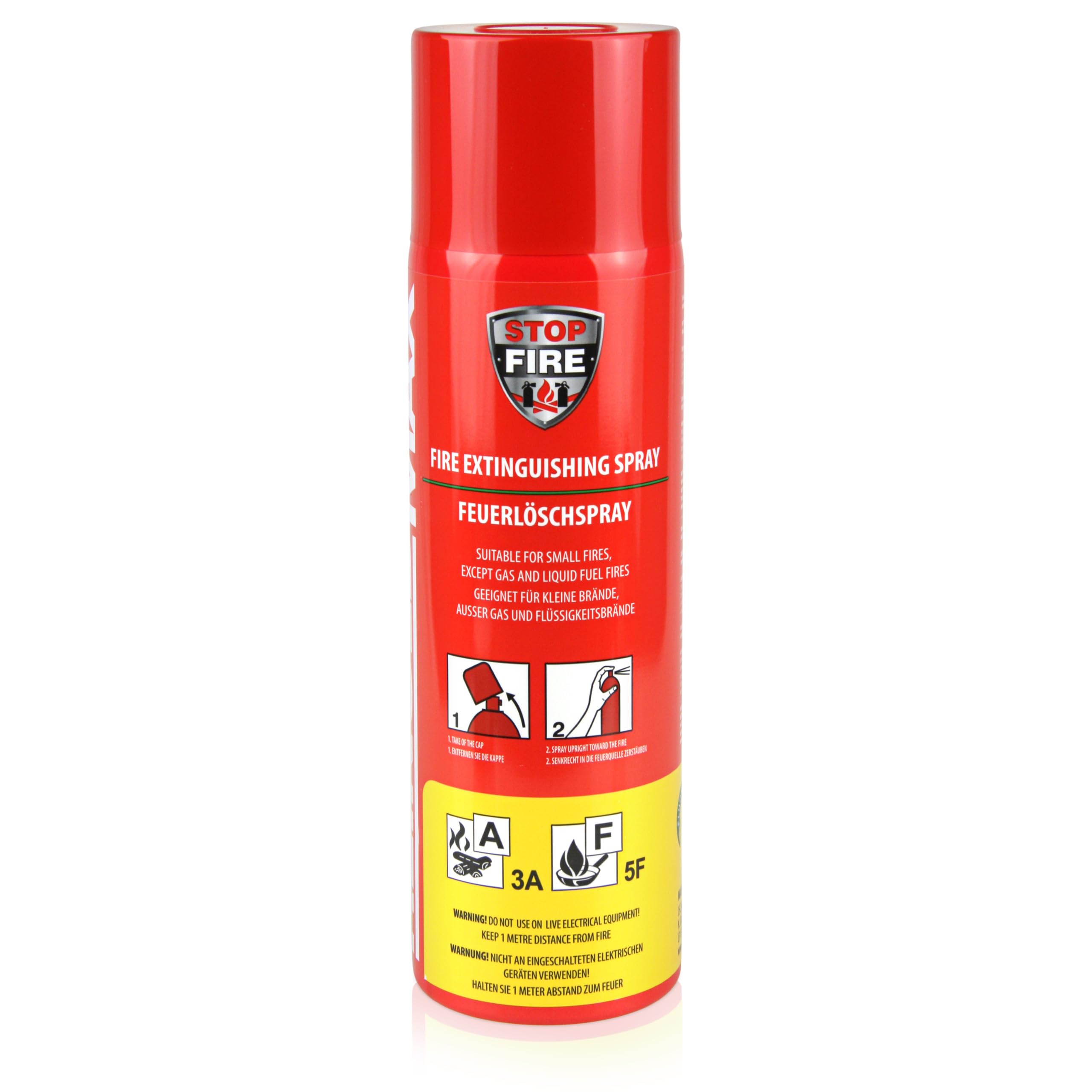 Höfer Chemie 6 x 500g d'extincteur en aérosol pour éteindre Les Feux naissants de Classe A & F