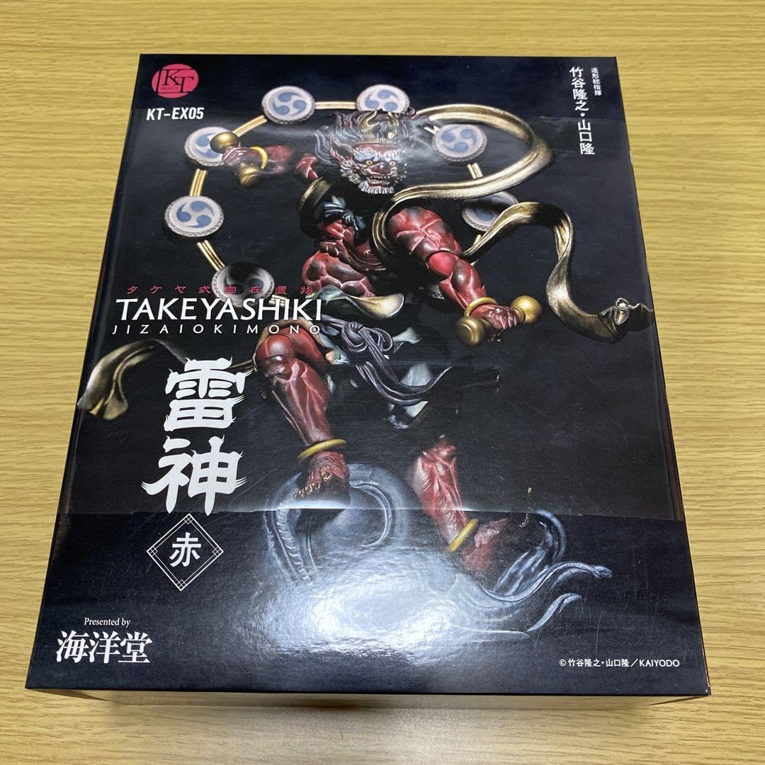 Amazon.co.jp: タケヤ式自在置物 雷神 赤 風神 青 フィギュア 海洋堂