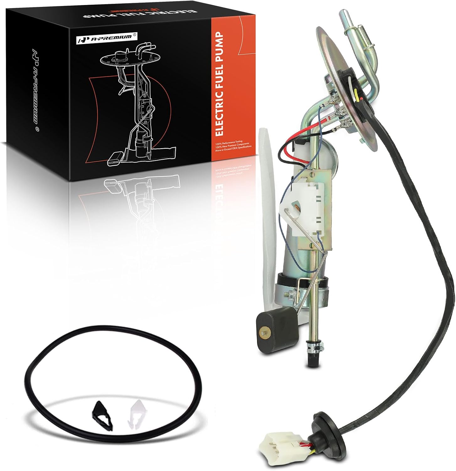 A-Premium Electric Fuel Pump Assembly with Sending Unit Compatible with Ford Escort & Mercury Tracer 1994 1995 1996, L4 1.8L 1.9L, Gas, Replace# F5CZ9350B