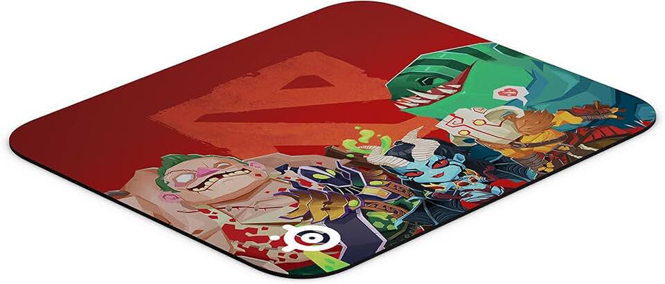 SteelSeries QcK Mini Dota 2 / TI - Gaming Fabric Mouse Pad - Exclusive Micro Woven Surface - Optimised for Gaming Sensors - Size S (250mm x 210mm x 2mm)