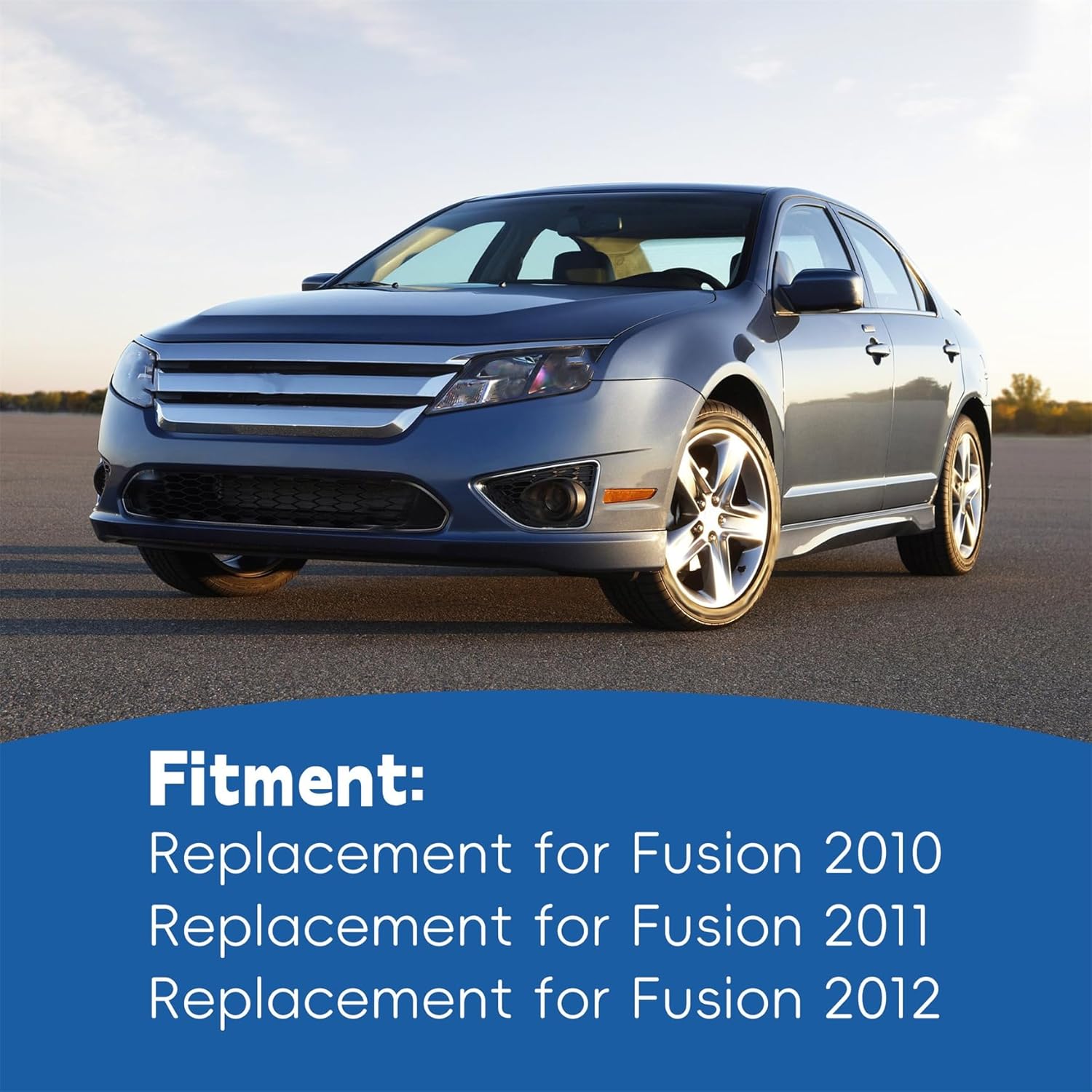 Front Bumper Cover Primed Replacement for Fusion 2010-2012 FO1000650