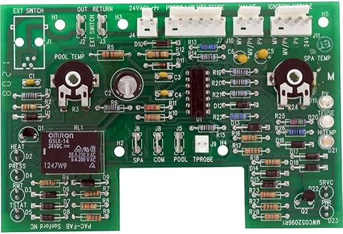 Pentair 470179 Reemplazo electrónico de la placa de circuito del termostato para calentadores de piscina y spa