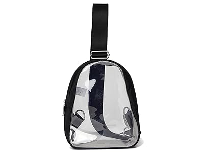 Baggallini Clear Stadium Mini Sling Handbags Black, Nylon/Polyester