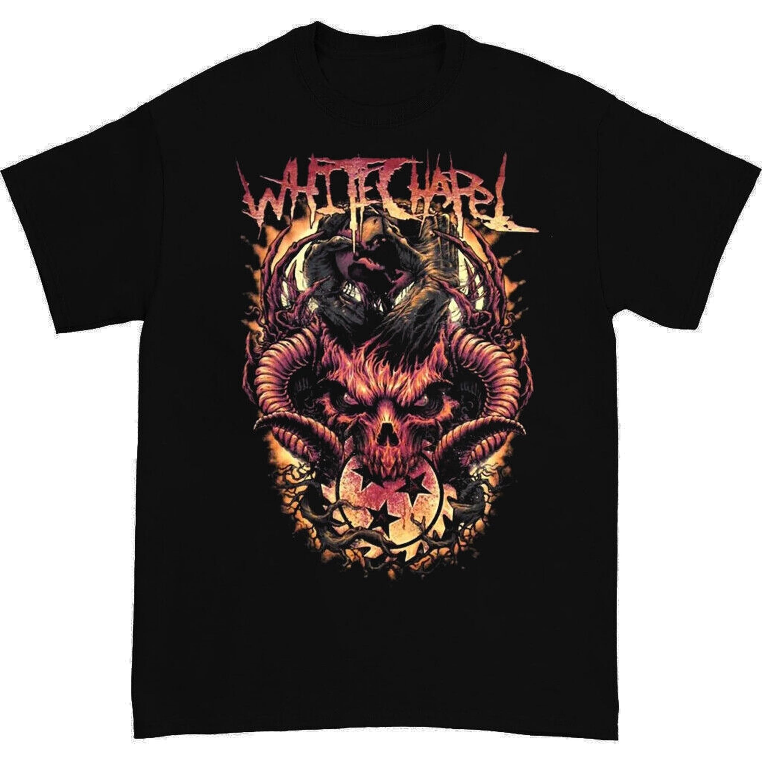 Shupmn Men's Black Whitechapel The Ripper T-Shirt Unisex Tee Large