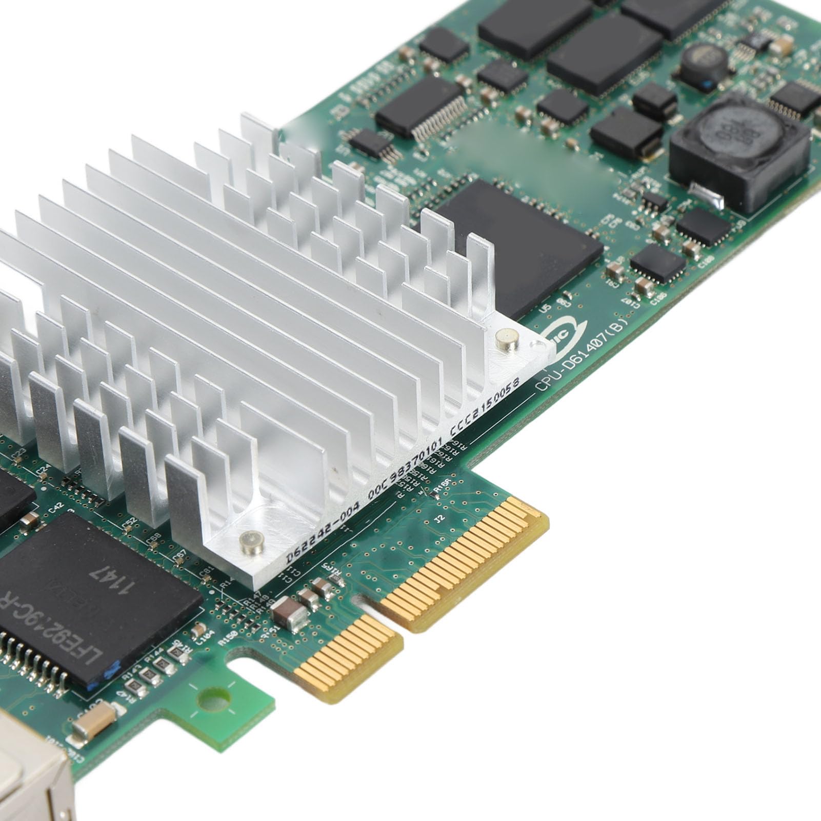 Carte Réseau Gigabit, Adaptateur Réseau Gigabit 4 Ports Port RJ45 PCIE X4 10 Mbps 100 Mbps 1000 Mbps Adaptateur Réseau Gigabit Ethernet avec Indicateur LED, pour 82571 Go