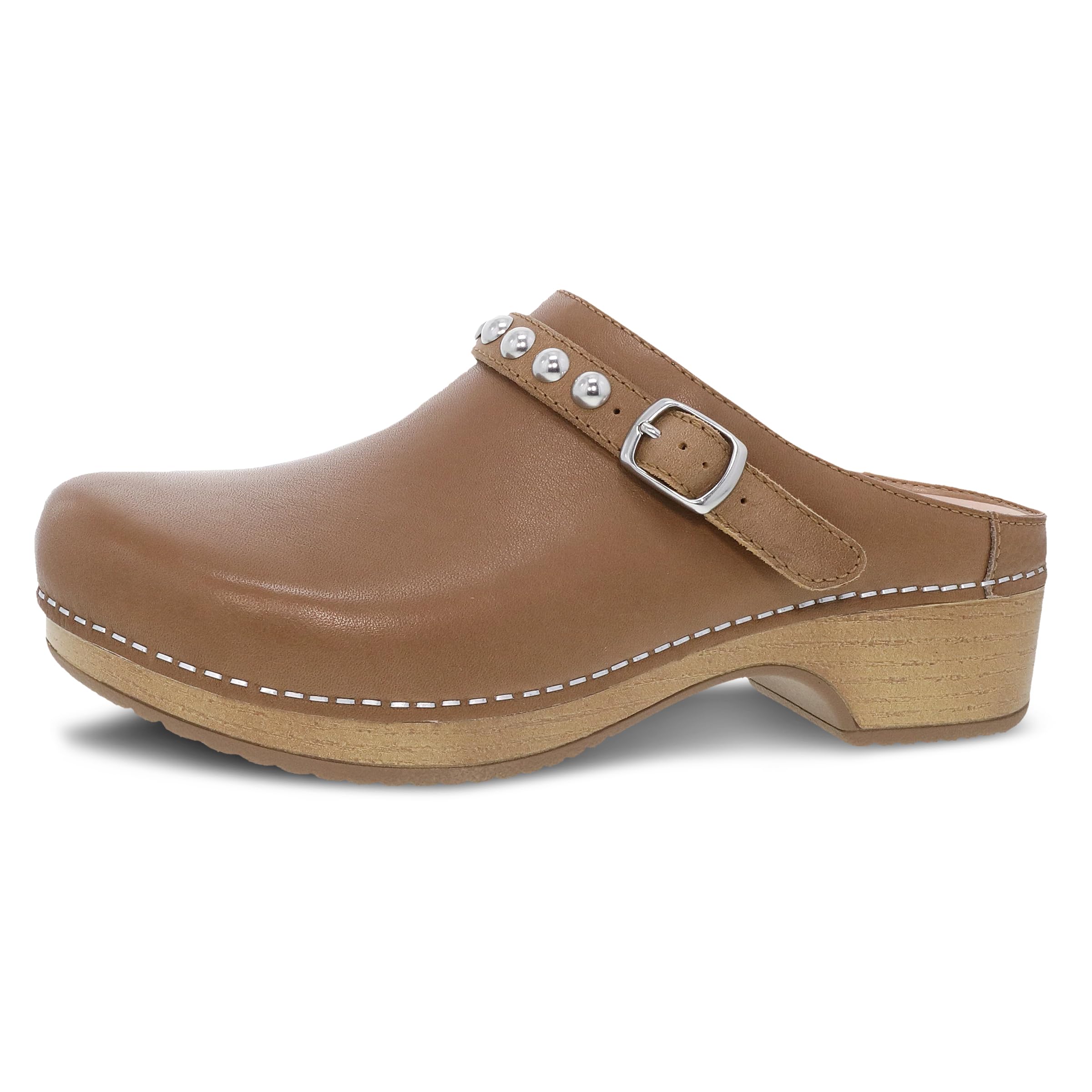 DanskoBritton Slip-On Mule Clogs for Women Memory Foam and Arch Support for All -Day Comfort and Support Lightweight EVA Outsole for Long-Lasting Wear Tan 10.5-11 M US