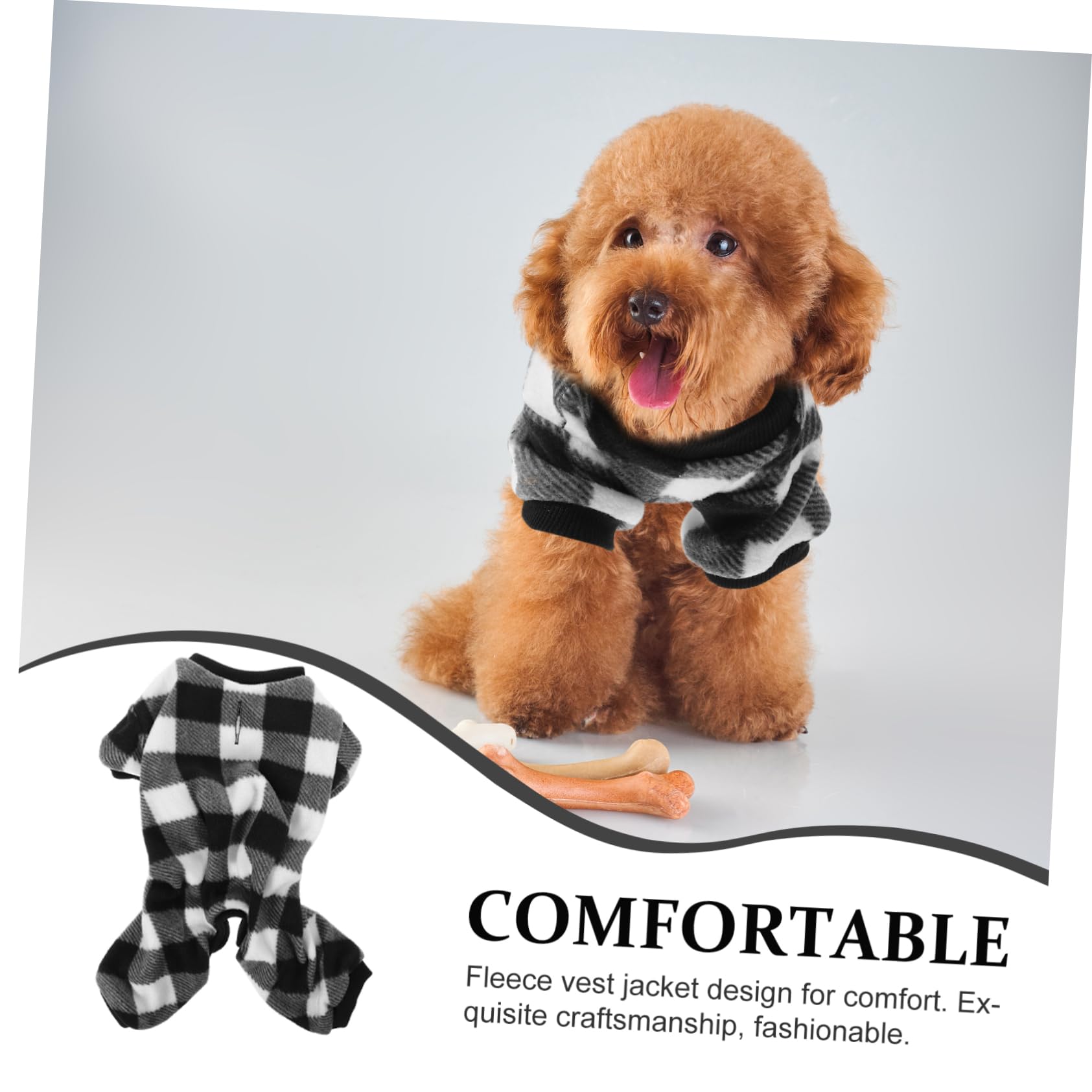 HANABASS 4stücke Hundeweste Für Winter Atmungsaktive Und Winddichte Hundekleidung Für Kleine Und Mittelgroße Hunde Bequeme Und Warme Haustierbekleidung Schwarz s