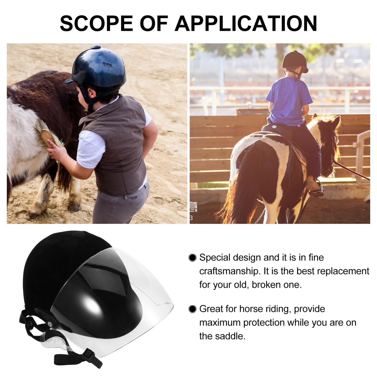 Happyyami Casco Per Bambini Casco Da Equitazione Per Bambini Sicuro E Confortevole Traspirante Pratico Ed Elegante