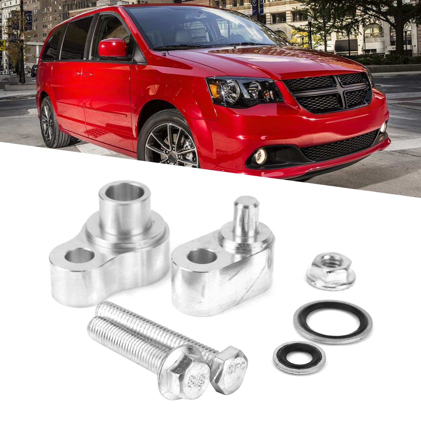Tylny zestaw bloku AC, tylny blok AC samochodu za pomocą śrub Uszczelki Stop aluminium Pasuje do Chrysler Town/Country 2012-2016