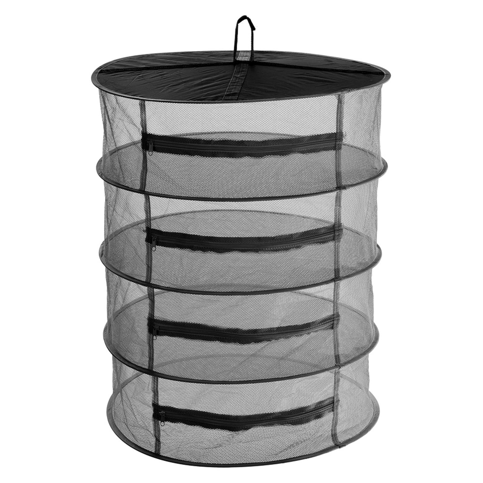 Filet de séchage à 4 couches pliable et zippé pour plantes
