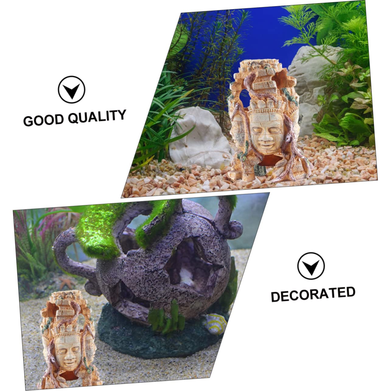 BESPORTBLE 1pièce Ornement pour Aquarium Décoration Crâne De Reptile Accessoire pour Aménagement De Fish Tank Et Terrarium