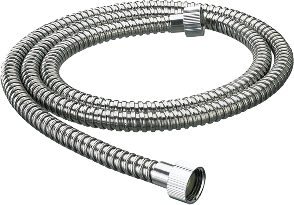 Bristan HOS 150NN01 C Nut Std Bore Shower Hose, Chrome, 1.5m