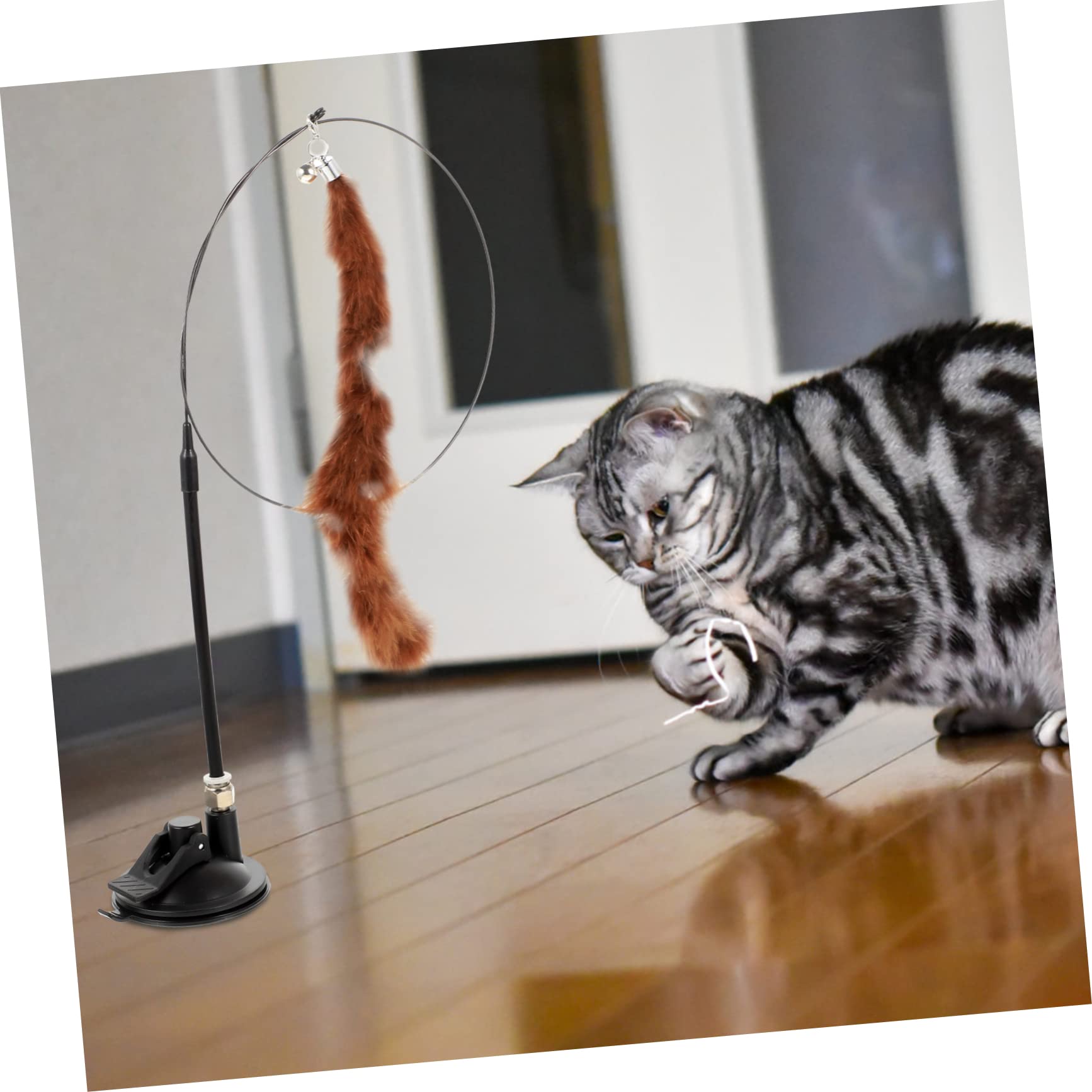 POPETPOP Lot De 4 Jouets Interactifs pour Chats en Peluche pour Jouer Seul 6 Pièces X 4