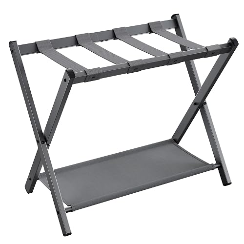 SONGMICS Luggage Rack, Foldable Suitcase Stand