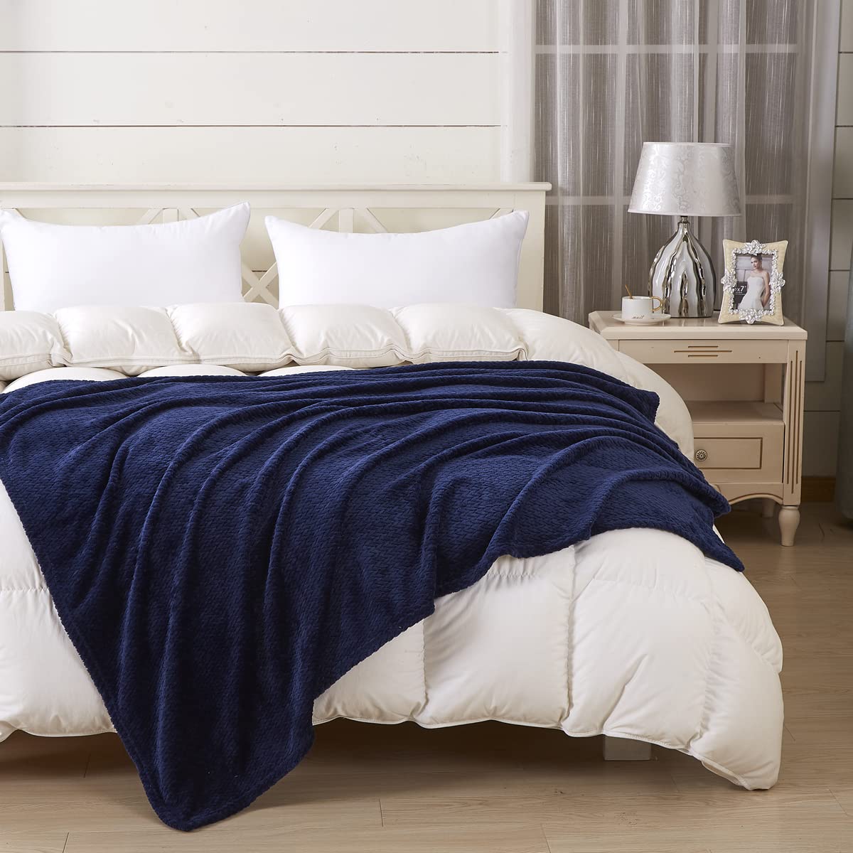 Überwurfdecke Marineblau – Superweich, Saisonübergreifend Für Couch & Bett