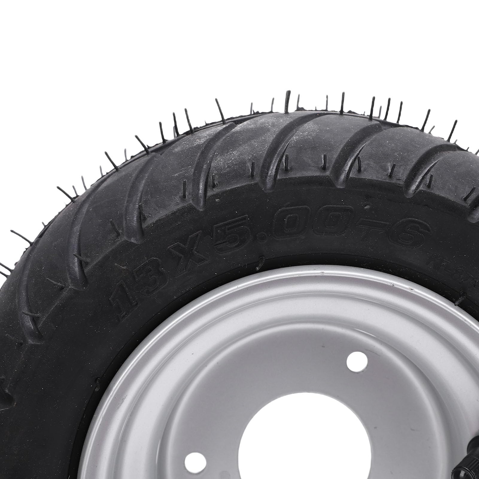 CCYLEZ 13x5.00-6 ATV-Reifen mit Felgen, 6-Zoll-Reifen und Rädern, Gummi-Laufreifen und Radbaugruppe für ATV UTV Go Karts Carts Mini Bikes Mäher, 13/5.00-6