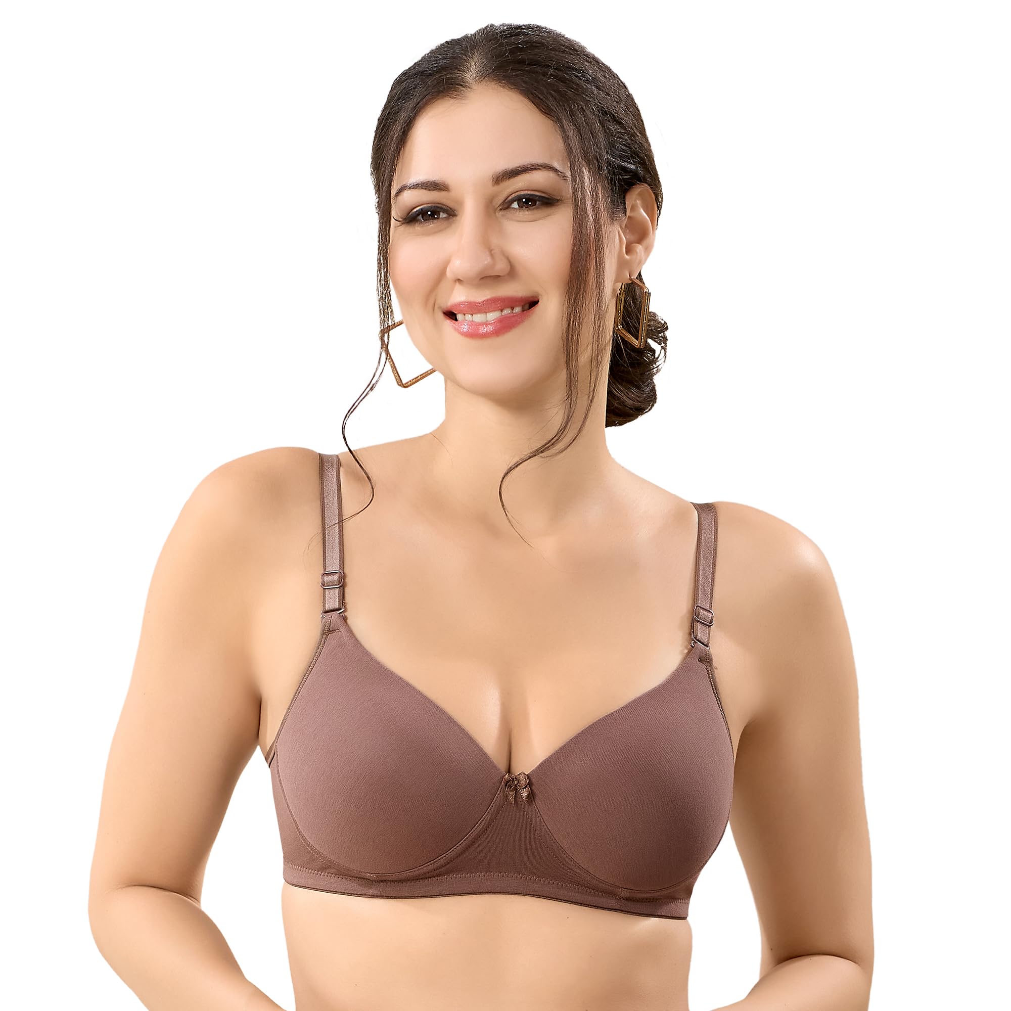 trylo Riza Prisha Women's Lightly Padded Non-Wired Molded Seamless Full Coverage Bra-picture-35