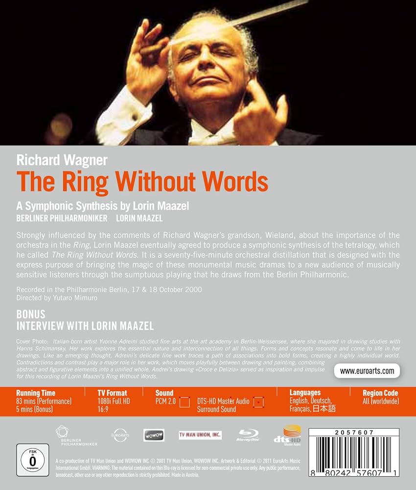 (未使用･未開封品)　Lorin Maazel - Wagner : The Ring Without Words [Blu-ray] [Import] p1m72rm 未使用・未開封品) Lorin Maazel - Wagner : The Ring Without
