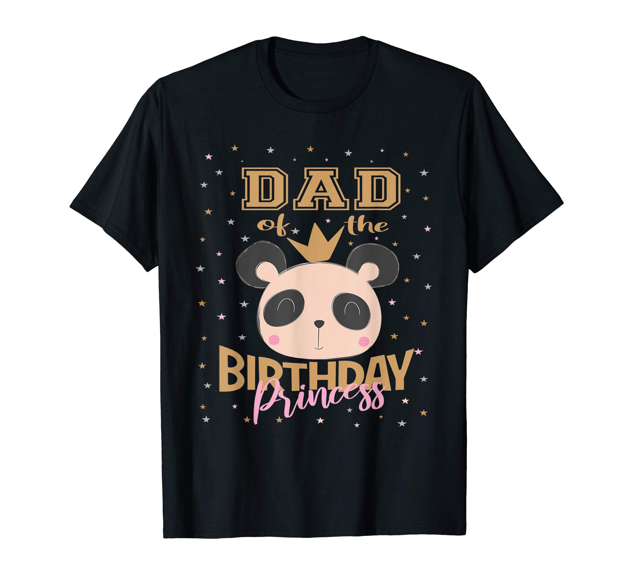 Dad Of The Birthday Princess Girl Panda Bear Party T-ShirtOEKO-TEX STANDARD 100
