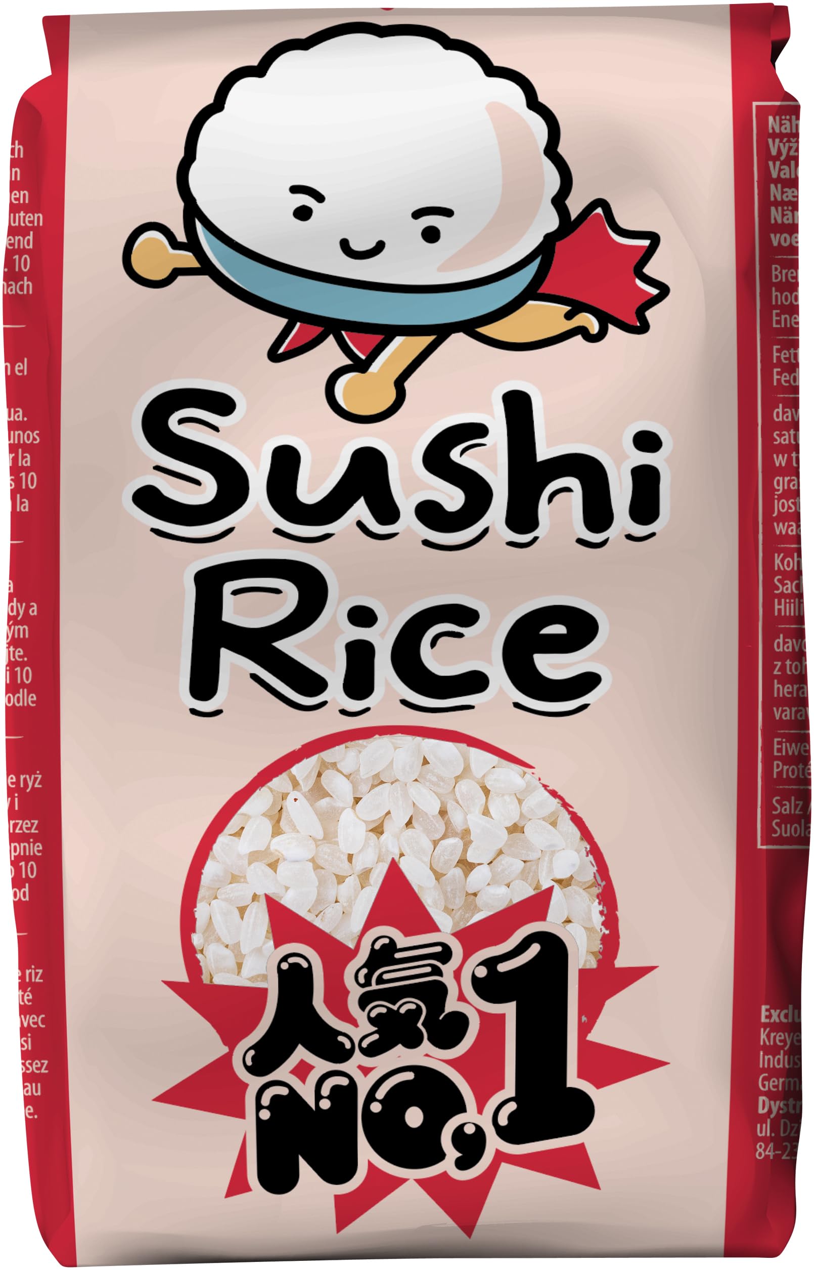 Ricefield Arroz para sushi grano redondo Japonica 500 g