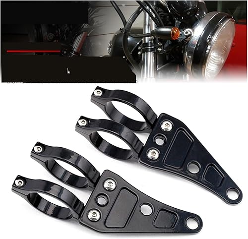 Miniatura 2 de BEUTEE Compatible con horquilla de 1.614 in para faros de motocicleta, soporte de abrazadera para lámpara de cabeza, soporte de luz de señal de