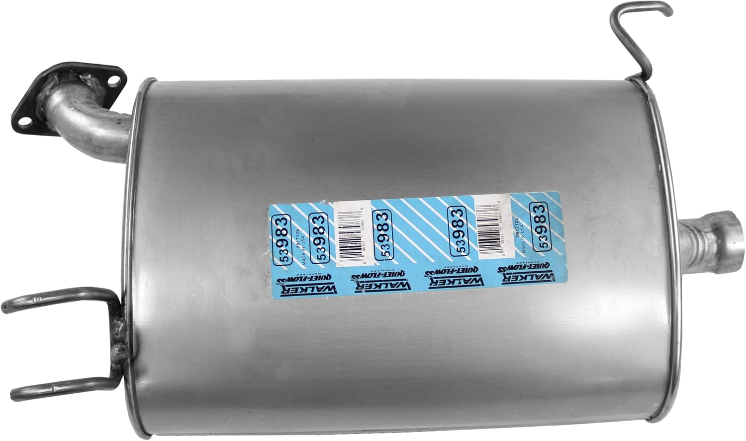 Walker Quiet-Flow SS 53983 Direct Fit Exhaust Muffler Assembly 2.25" Outlet (OD) for Honda Accord