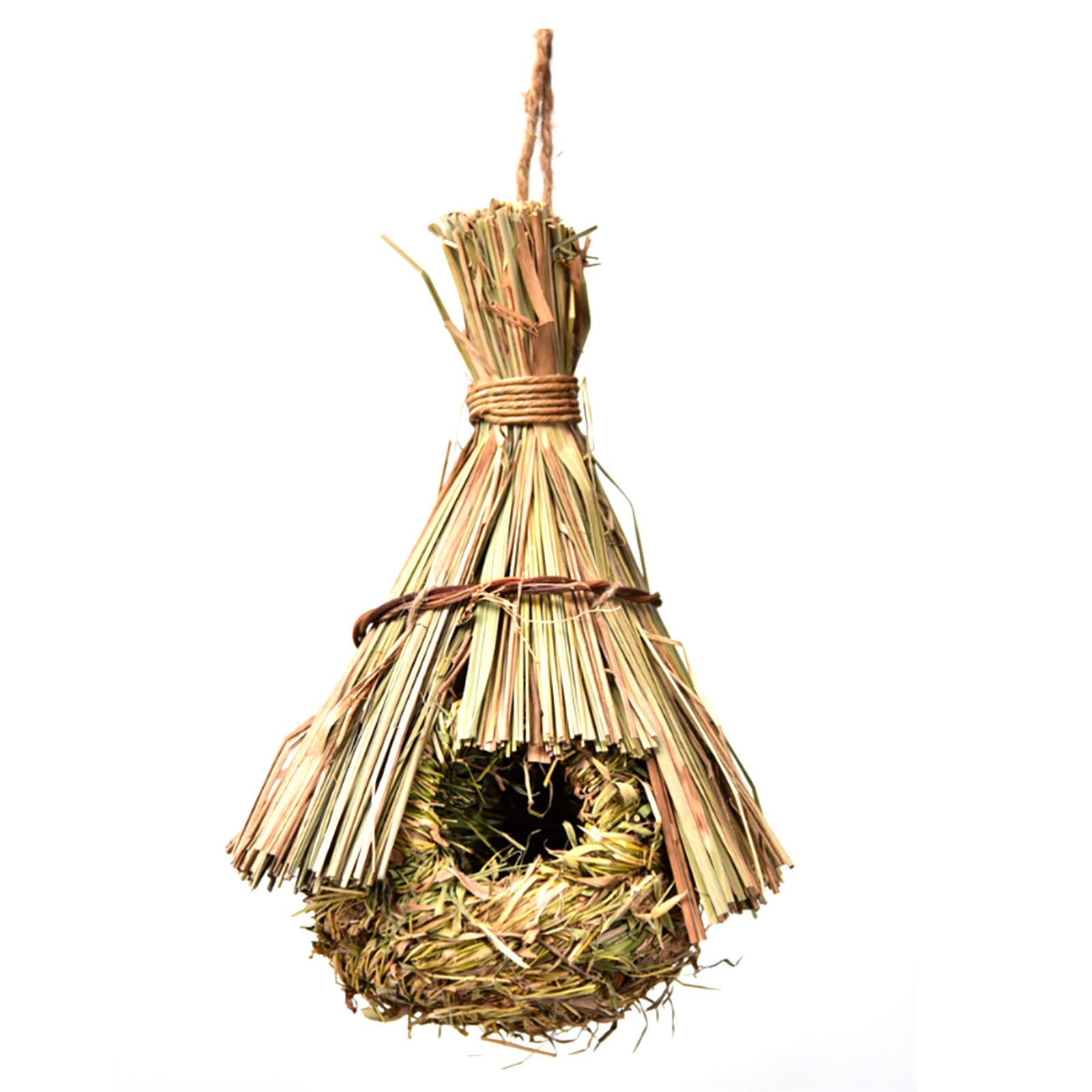 Nidi per Uccelli Nido dell'uccello Naturale Artificiale dell'uccello Naturale, Decorazione del Cortile del Cortile del Giardino Esterno Tessuto a Mano, Piccolo, Grande (Size : 23x14cm)
