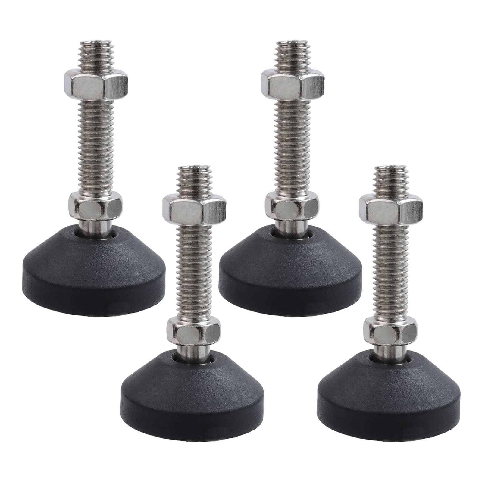 T Tulead Furniture Glide Swivel Leveling Mount Heavy Duty 2" Dia Metal Adjustable Feet M121.75mm Thread Machine Lathe Leveler Pack of 4