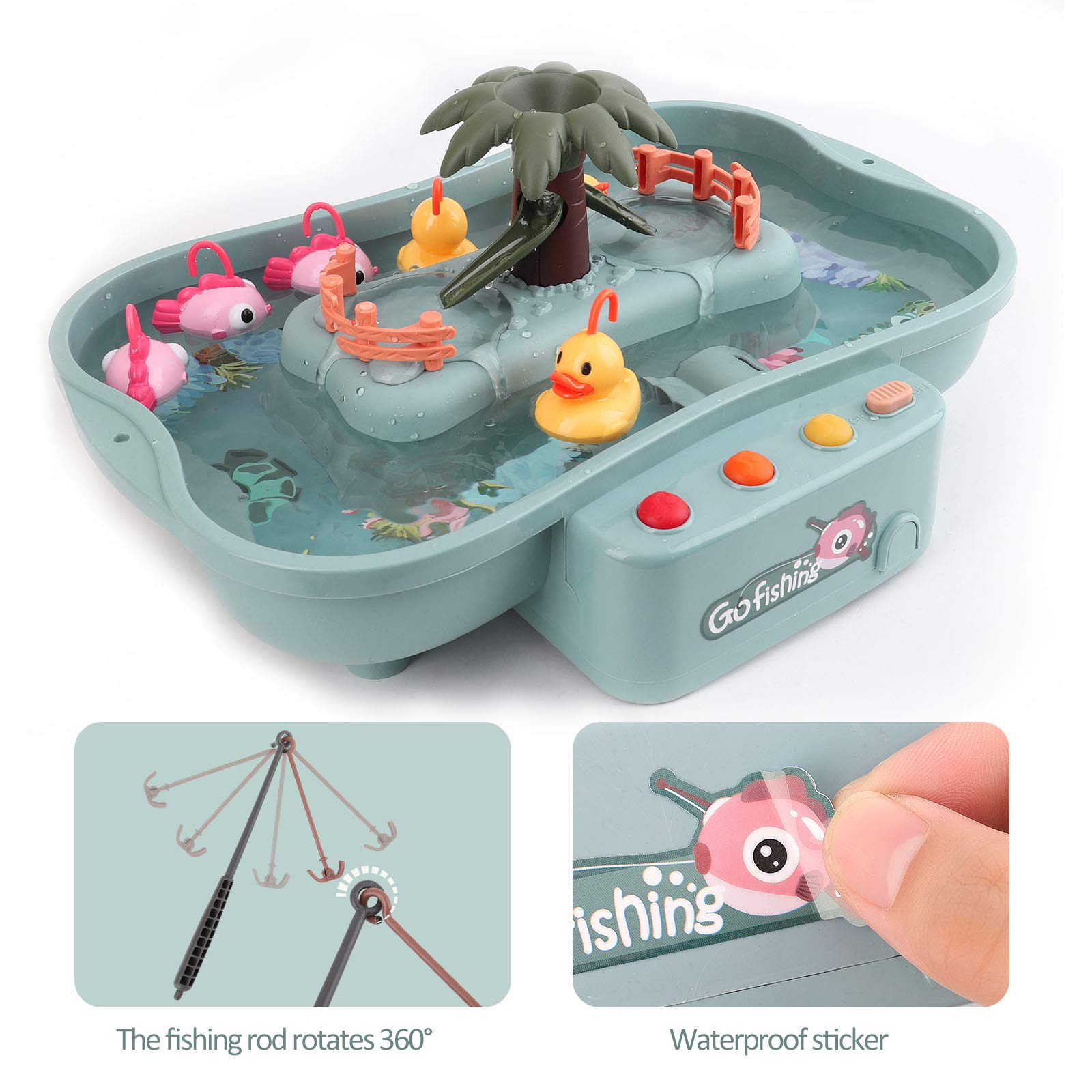 Magnetisches Angelspiel Für Die Badewanne - 38 Teile Badespaß Für Kinder