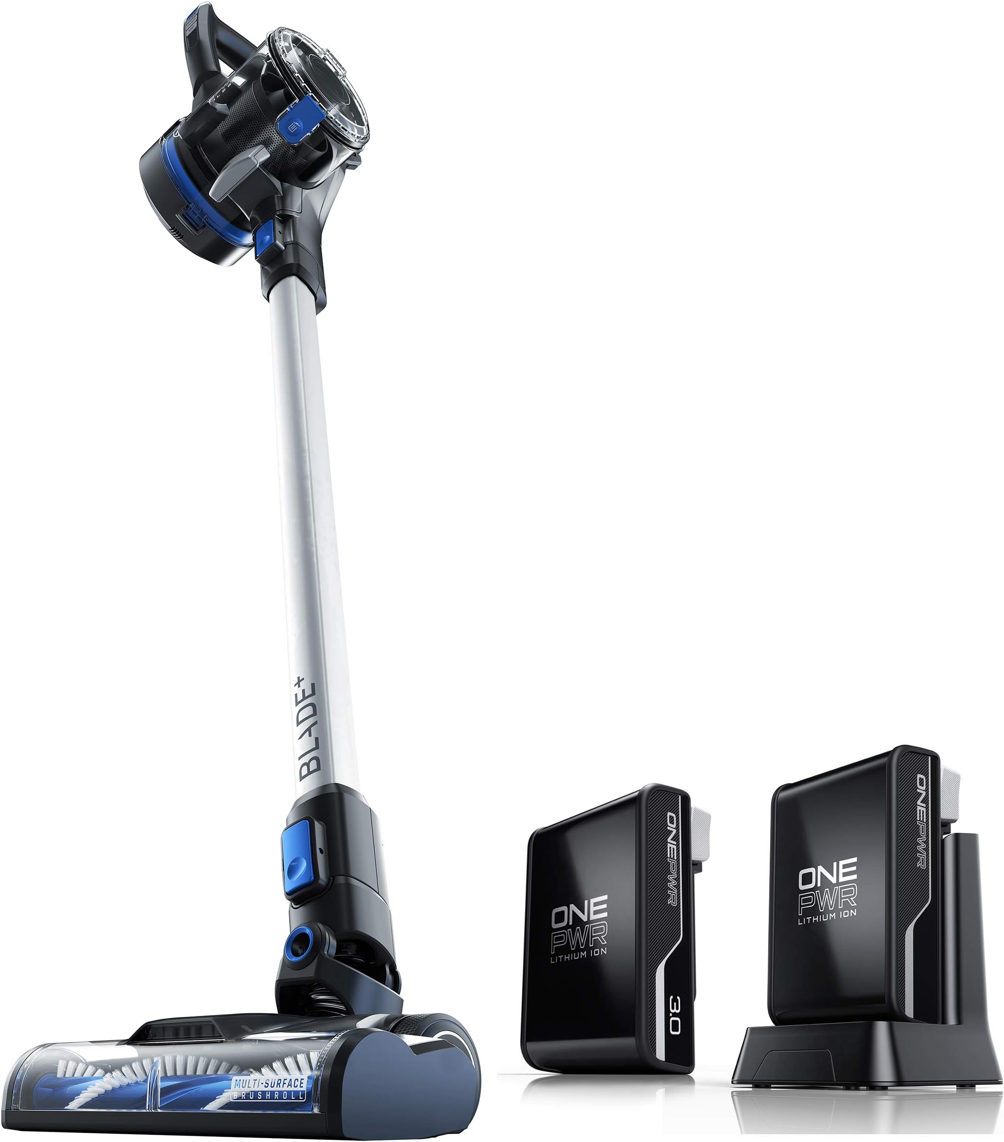 Hoover ONEPWR Blade+ Cordless Stick Vacuum Cleaner with Extra Battery, Lightweight, BH53310E, Silver