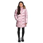 The North Face Girl's North Down Long Parka (Little Kids/Big Kids) Cameo Pink LG (12 Big Kid)