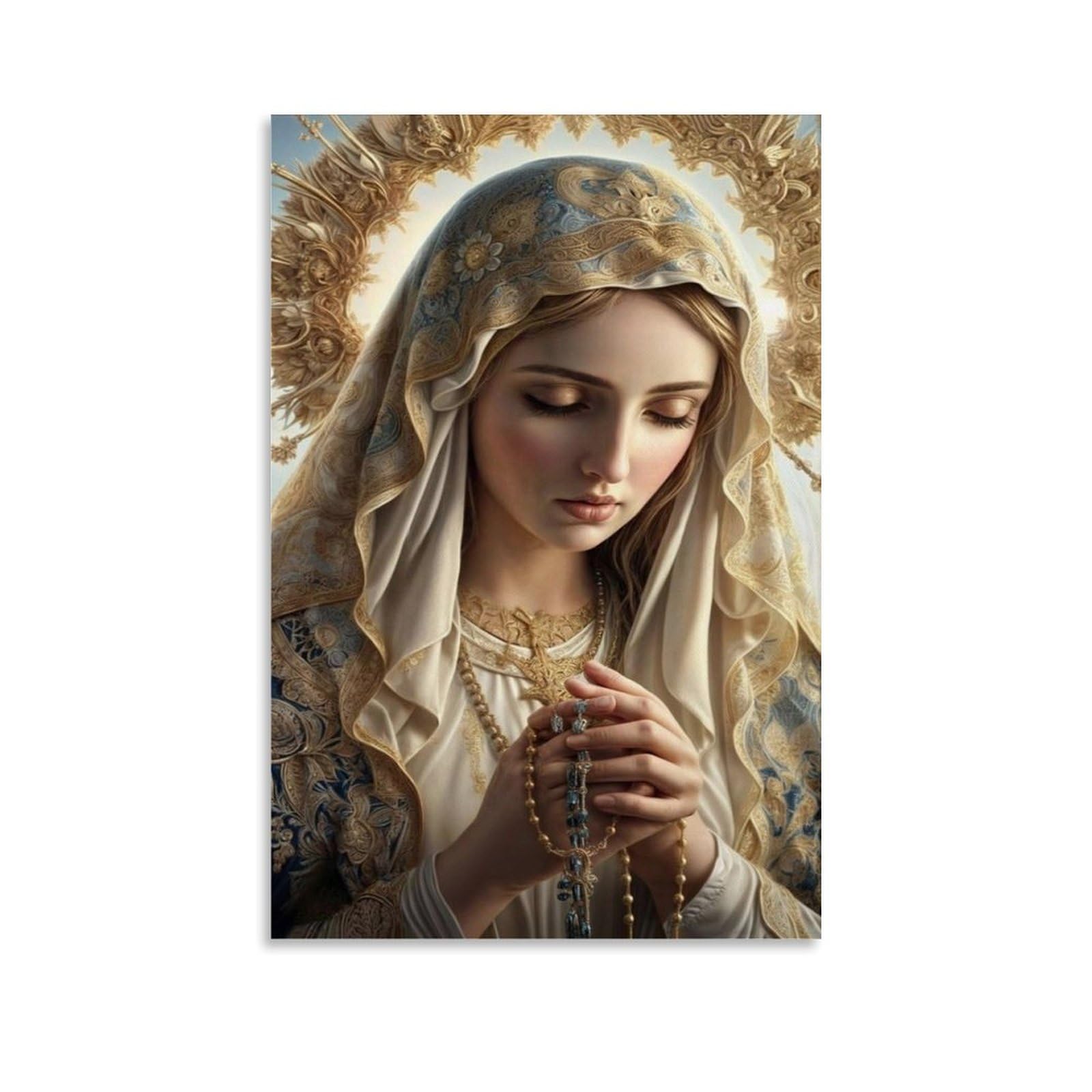 Amazon.co.jp: 美しい聖母マリアのアートポスター ポスター装飾