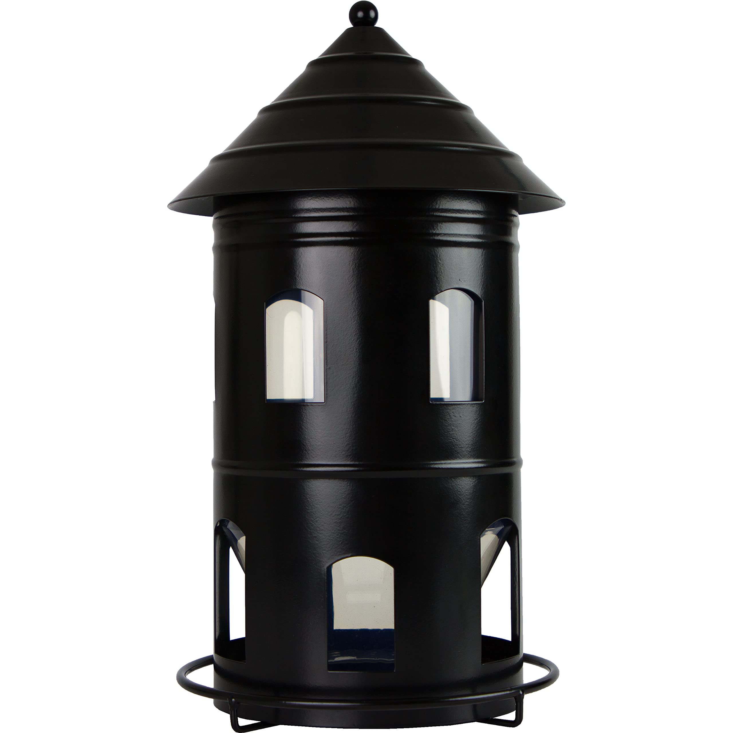 Wildlife Garden WG326 Gigant Comedero para pájaros de metal, color negro