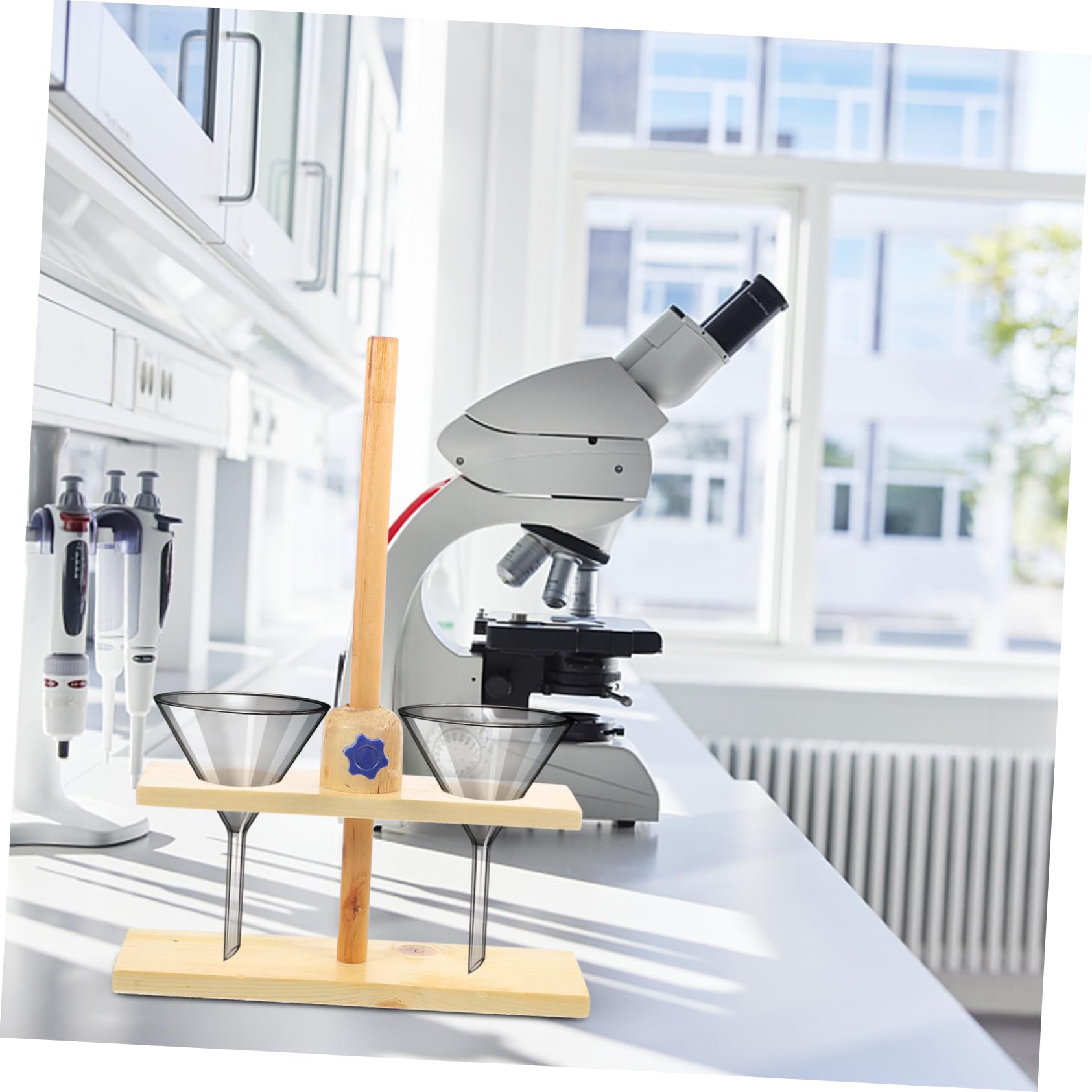 Alipis Laborständer Zufällige Farbe Abnehmbares Design mit 2 Löchern Platzsparend und Leicht Tragbar für Chemische Experimente im Labor und Wissenschaft