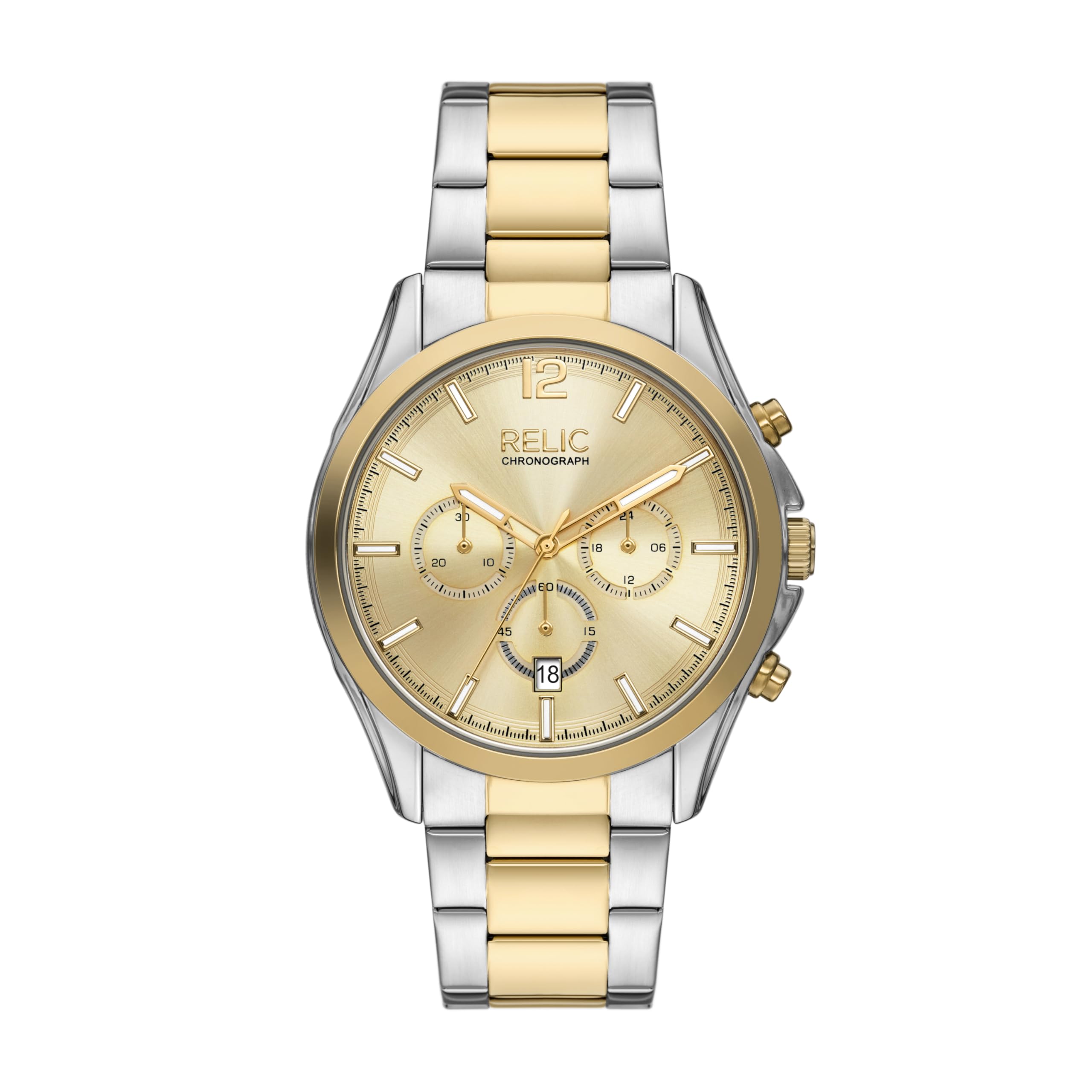 Relic Men's Logan Chronograph Two-Tone Alloy Watch