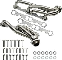 AMVirtuo Polished T304 Stainless Steel SBC Headers for 1988-1995 Chevy GMC C/K1500/2500 & Blazer Tahoe Yukon 5.0L 5.7L 305 350