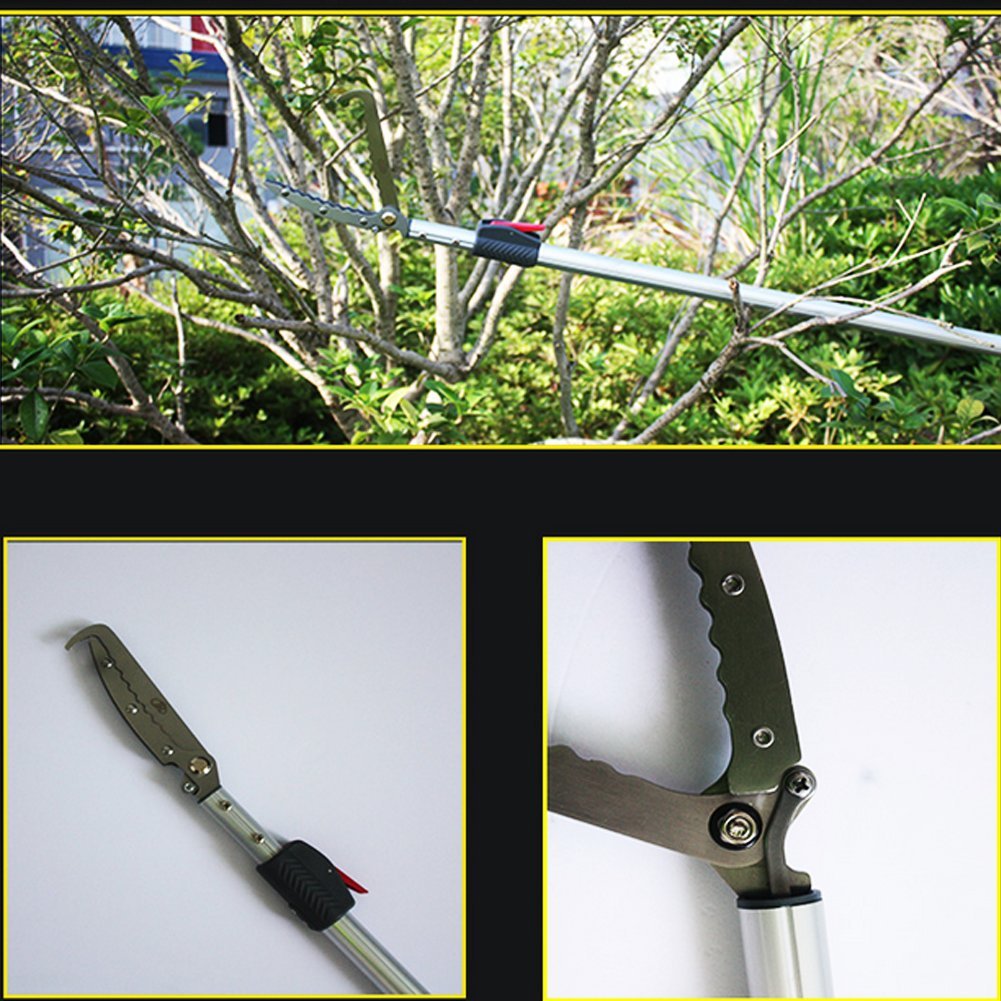 YomyRay 150cm Reptile Grabber Snake Catcher Professionnel Acier Inoxydable Attrapez Les Pinces De Serpent Snake Tong Sticks (150CM)