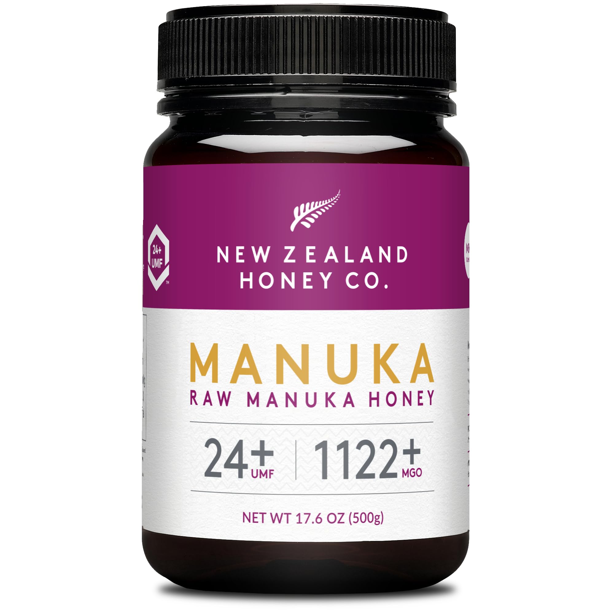 Miele di Manuka Ultra-Premium UMF 24+ MGO 1122+ da 500g - Grado Massimo Mondiale, Lusso di Benessere, Qualità Suprema